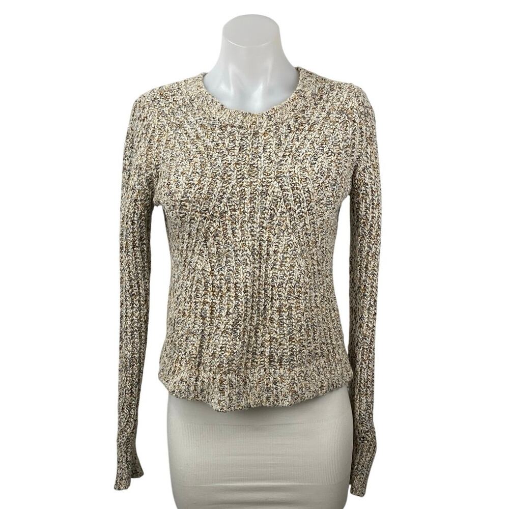 Banana Republic Women's Beige Wool Cashmere Knit Long Sleeve Sweater Top Size S